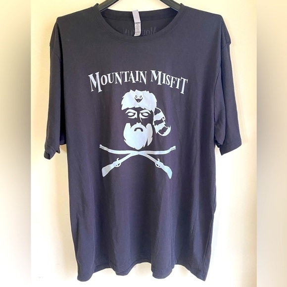 Mountain Misfit 2XL Men's lightweight T-shirt.New! Poly cotton blend. Black/gray - Picture 3 of 10